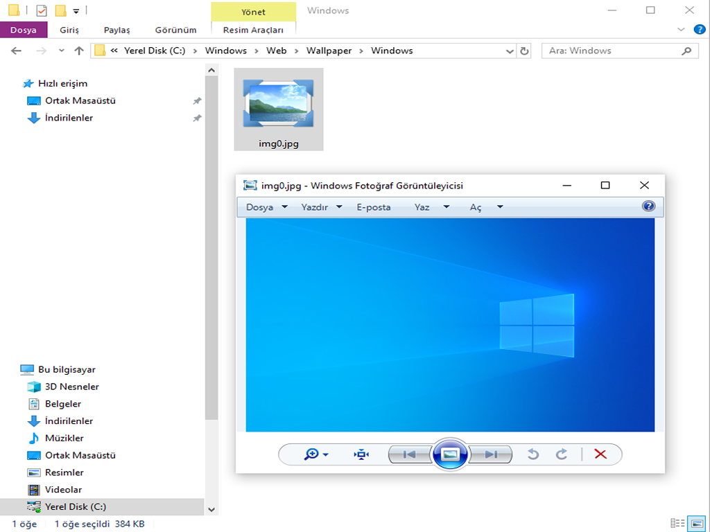 Windows 10 Arkaplan Değiştirememe Sorunu Çözümü